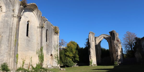 The remains of La Couronne Abbey