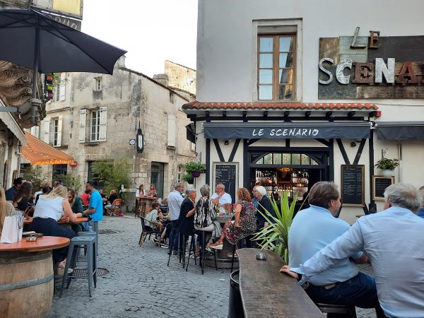 The terraces of the old town