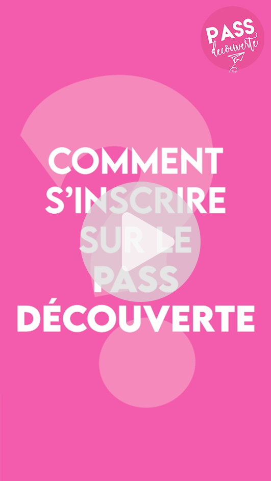 Tuto inscription Pass Découverte
