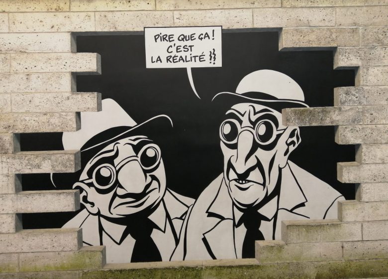 Visite guidée – Les murs peints d’Hergé à Goscinny
