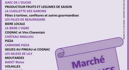 Marché de Saint Saturnin