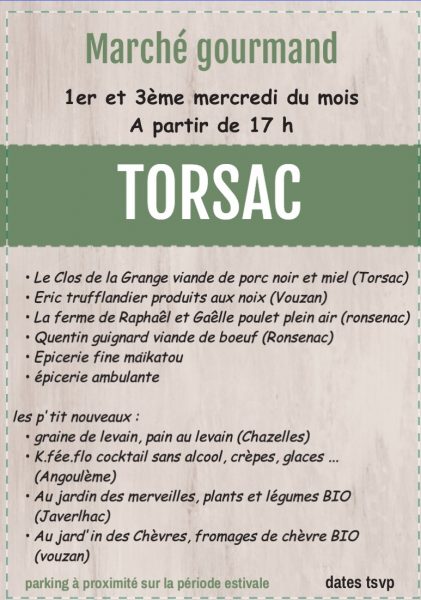 Marché de Torsac