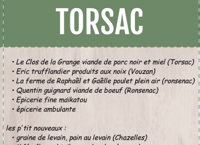 Marché de Torsac