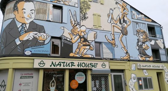 Mur peint « Le monde de René GOSCINNY »