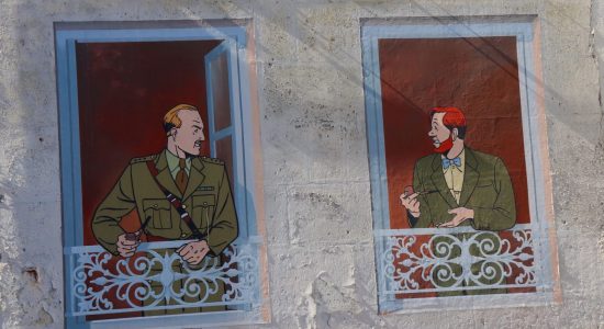 Mur peint « Blake et Mortimer »