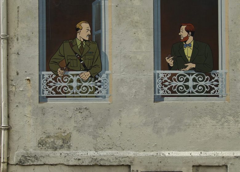 Mur peint « Blake et Mortimer »