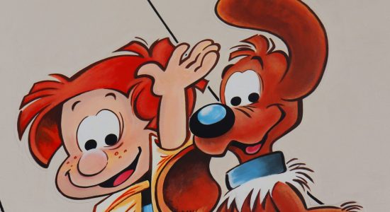 Mur peint « Boule et Bill »