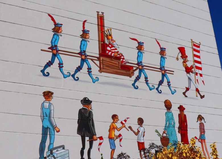 Mur peint « Le Défilé »