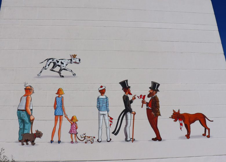 Mur peint « Le Défilé »