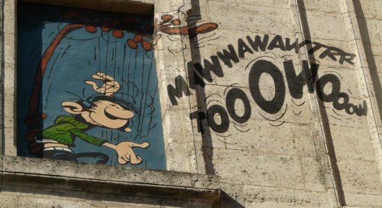 Mur peint « Gaston et Prunelle »