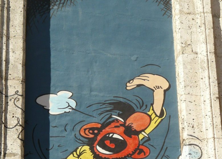 Mur peint « Gaston et Prunelle »