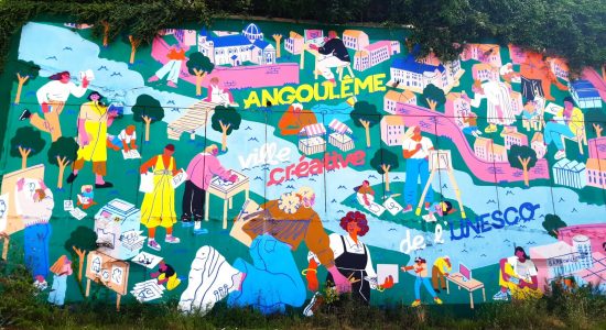 Mur peint « Angoulême ville créative »