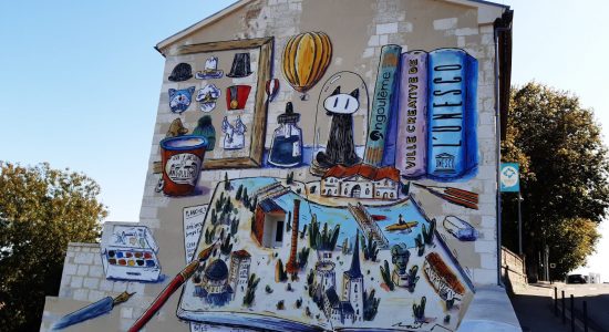 Mur peint « Angoulême, toute une histoire »
