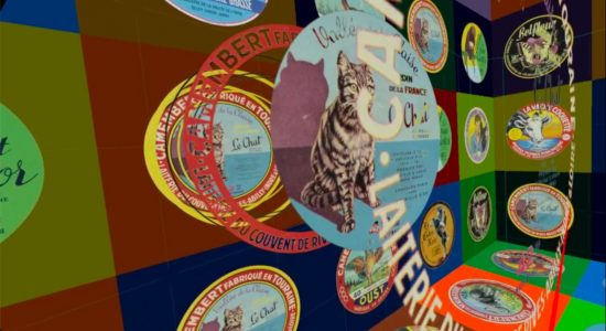 Expérience sensorielle de réalité virtuelle et atelier plastique autour des étiquettes de camembert