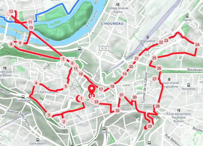 Balade Angoulême, parcours bande dessinée et image