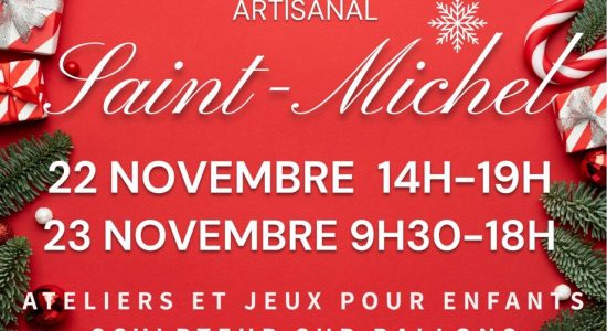 Marché de noël artisanal à Saint-Michel