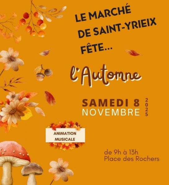 Le marché de Saint Yrieix fête l’automne
