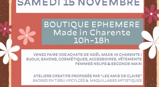 Popup Store de Noël – Made in Charente