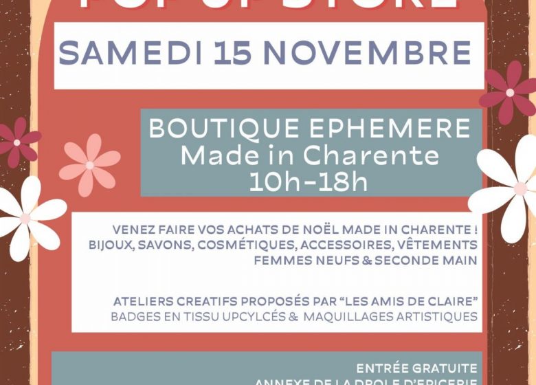 Popup Store de Noël – Made in Charente
