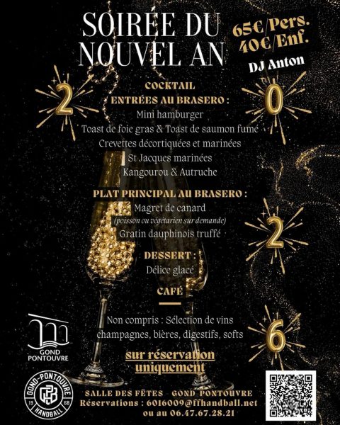 Réveillon du Nouvel An à Gond-Pontouvre