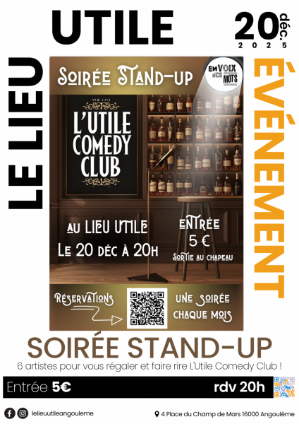 Soirée stand-up – L’Utile comedy club
