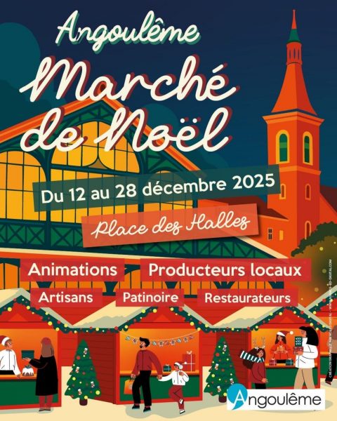 Marché de Noël et patinoire place des Halles
