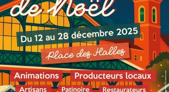 Marché de Noël et patinoire place des Halles