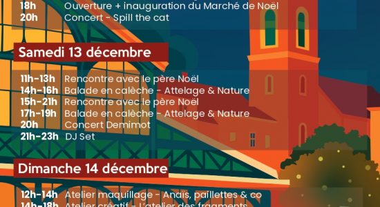 Marché de Noël et patinoire place des Halles