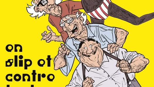 Visite guidée de l&rsquo;exposition « En slip et contre tout. Les Vieux Fourneaux et Le Loup en slip enfin réunis ! » – Le Grand Off de la bande dessinée