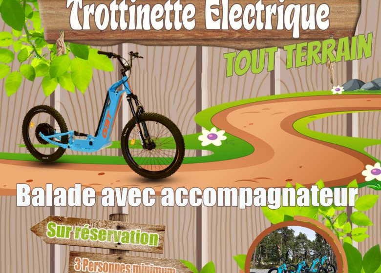 Balade en trottinette électrique tout terrain