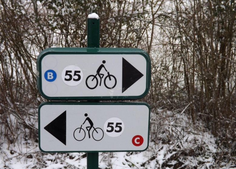 Boucle vélo N°55 Échelle. Circuit découverte